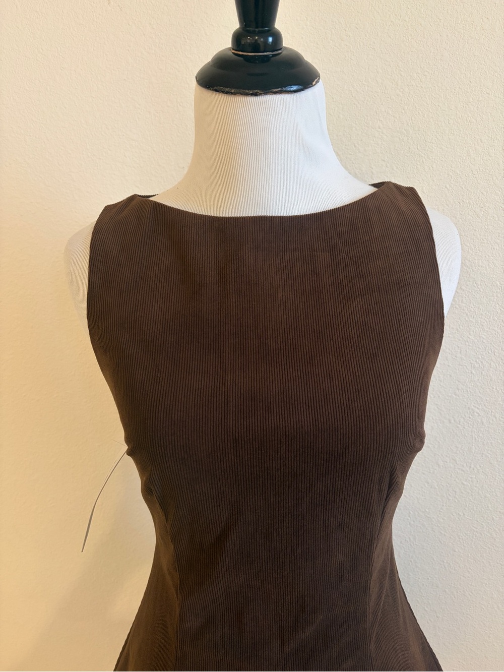 Princess Polly Alfalfa Chocolate Brown Sleeveless Tie-Back Mini Dress - Picture 3 of 9